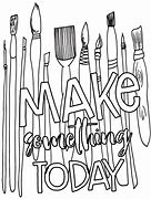 Image result for Art Supply Coloring Pages