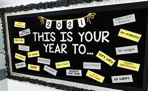 Image result for New Year's Resolution Bulletin Board