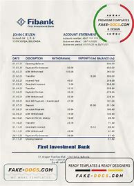 Image result for Fibank Bank Statement Bulgaria