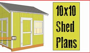 Image result for Free Plans 10X10 Storage Shed