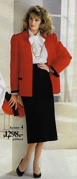 Image result for 1980s Business Fashion Women