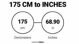 Image result for 175 Cm in Inches