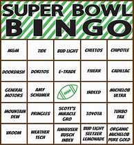 Image result for Super Bowl Commercial Bingo Cards