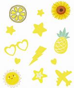 Image result for Cute Yellow Aesthetic Stickers