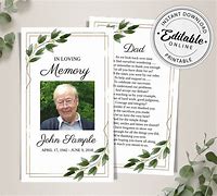 Image result for Funeral Prayer Cards Templates Free