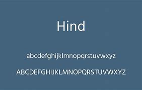 Image result for Hind Font