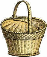Image result for Wicker Basket Clip Art