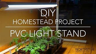 Image result for DIY PVC Plant Light Stand