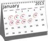 Image result for January 1 Calendar Clip Art