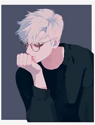 Image result for White Hair Anime Boy Art