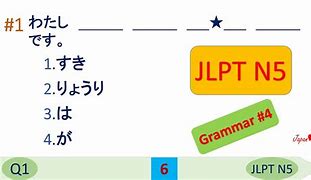 Image result for JLPT N5 Example