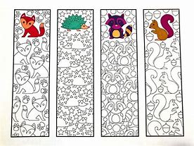 Image result for Free Printable Bookmarks Animals