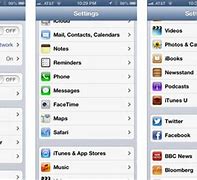 Image result for iPhone SE Settings Menu