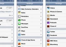 Image result for iPhone Settings Tab