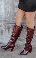 Image result for Fashion Nova Burgundy Boots