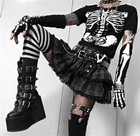 Image result for Aesthetic Goth Grunge Outfits
