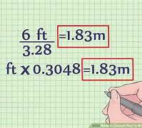 Image result for Foot to Meter Conversion Chart
