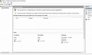 Image result for Windows Server Backup Console