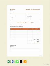 Image result for Free Order Confirmation Template