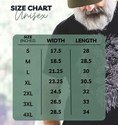 Image result for Unisex Size Chart