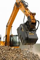Image result for Excavator with Bucket