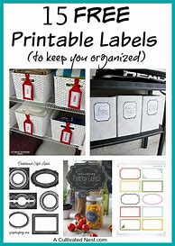 Image result for Free Printable Organizing Labels