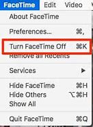 Image result for How do you turn off FaceTime on a Mac?