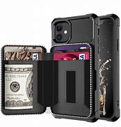 Image result for Black Phone Case with Card Holder