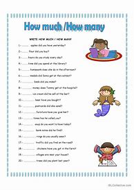 Image result for worksheets how much