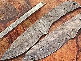 Image result for Damascus Steel Knife Blanks