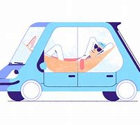 Image result for Self-Driving Cartoon