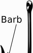 Image result for Barbed Fishing Hook