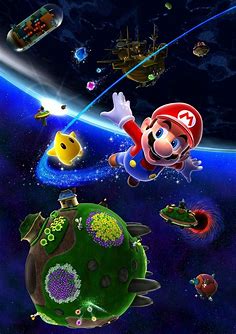 Super Mario Galaxy Poster/Affiche | Art super mario, Poster affiche ...