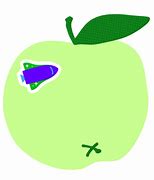 Image result for Square Apple Green Fruit