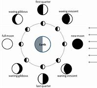 Image result for Moon Phases Diagram