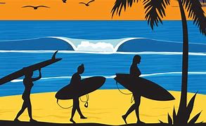 Image result for Surfing Art