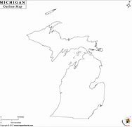 Image result for Michigan Blank Map