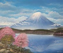 Image result for Mount Fuji Paint