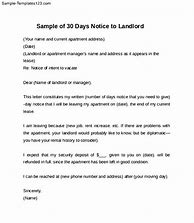 Image result for 30-Day Notice Letter for Landlord