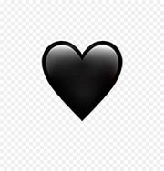 Image result for Black Heart Emoji Apple