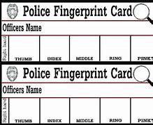 Image result for Printable Fingerprint Card Template