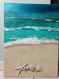 Image result for Beach Paintings On Canvas