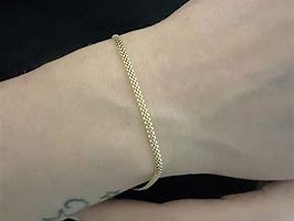 Image result for 14K Gold Chain Bracelet