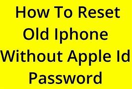 Image result for iPhone without Apple ID Password Reset