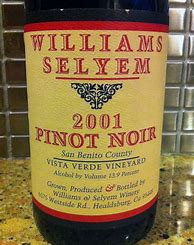 Image result for Williams Selyem Pinot Noir Vista Verde