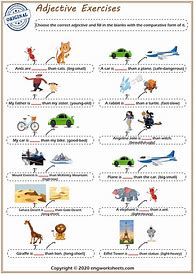 Image result for Comparative Adjectives for Kids
