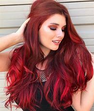 Image result for Bright Red Dyed Hair