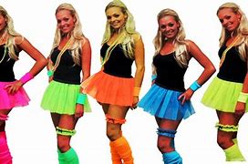 Image result for 1980s Neon Fashion