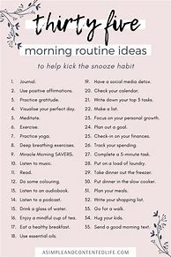 Image result for Daily Routine Ideas
