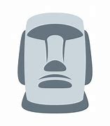 Image result for Moyai Statue Emoji